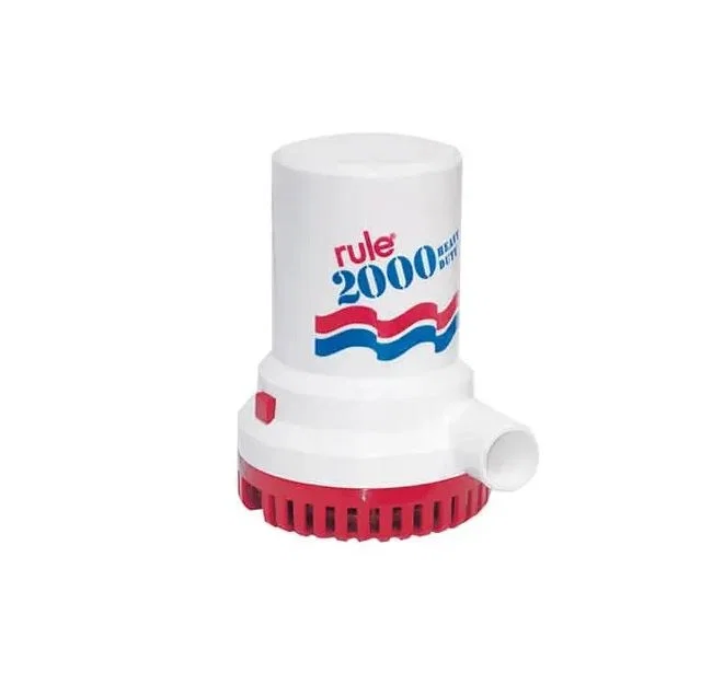 09 – RULE Bilge Pump, Submersible 27 Gallon Per Minute 105 Millimeter Diameter Base x 155 Millimeter Height 12 Volt D...